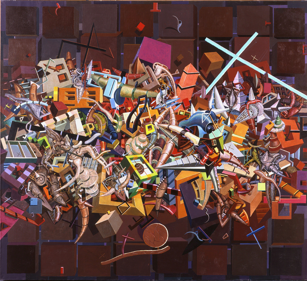 Studio large Collections. Reconstruction of Heaven, oil x canvas, 200 x 220 cm