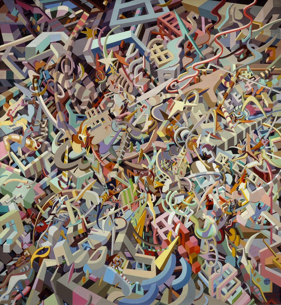 THE BEGINNING, Oix canvas, 200x220cm1985, Zimmerli musem, New Jersey, USA